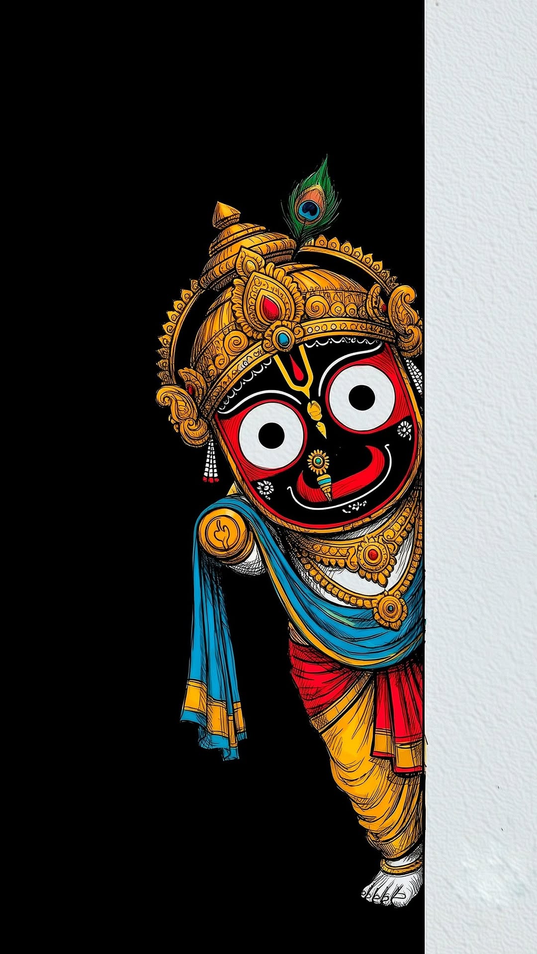 Jagannath Bhagwan Posters for Decoration | Lord Jagannath Poster | Jagannath Artwork #4