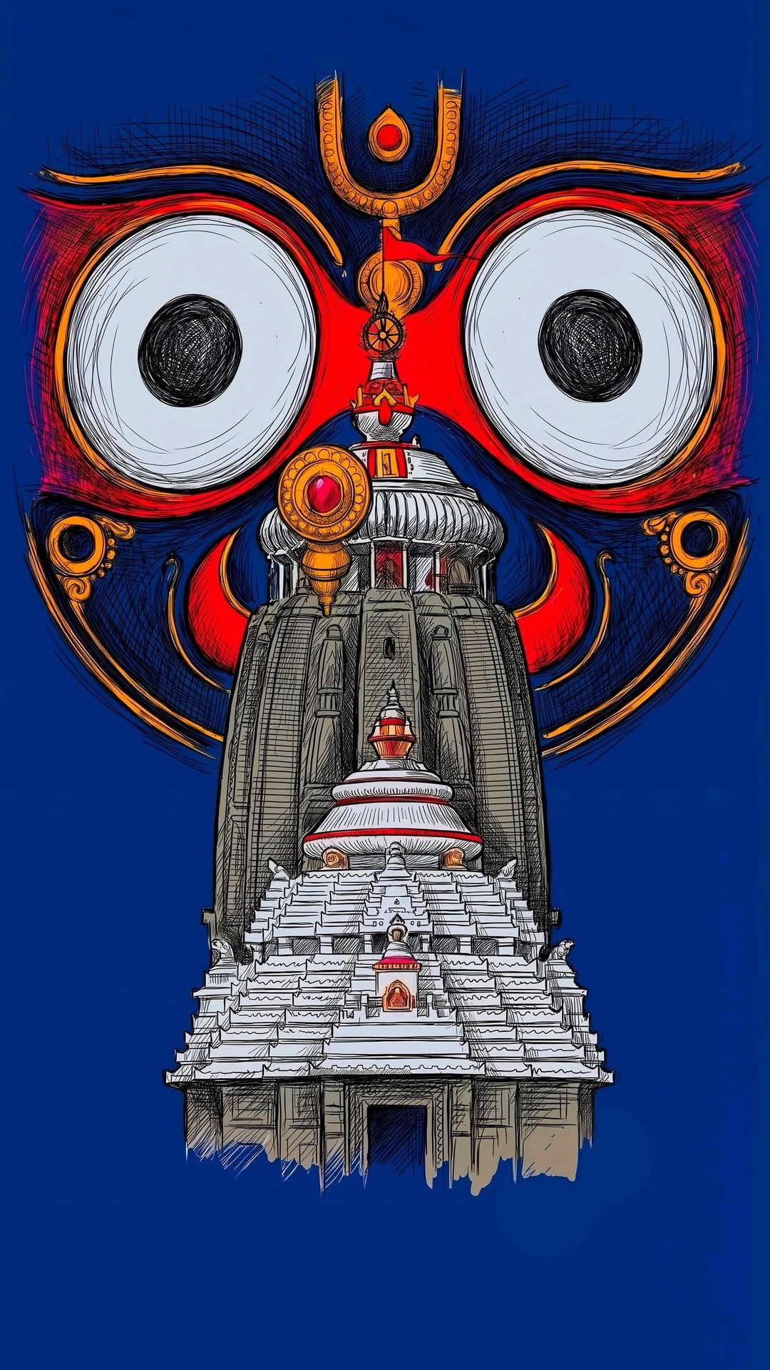 Jagannath Bhagwan Posters for Decoration | Lord Jagannath Poster | Jagannath Artwork #6