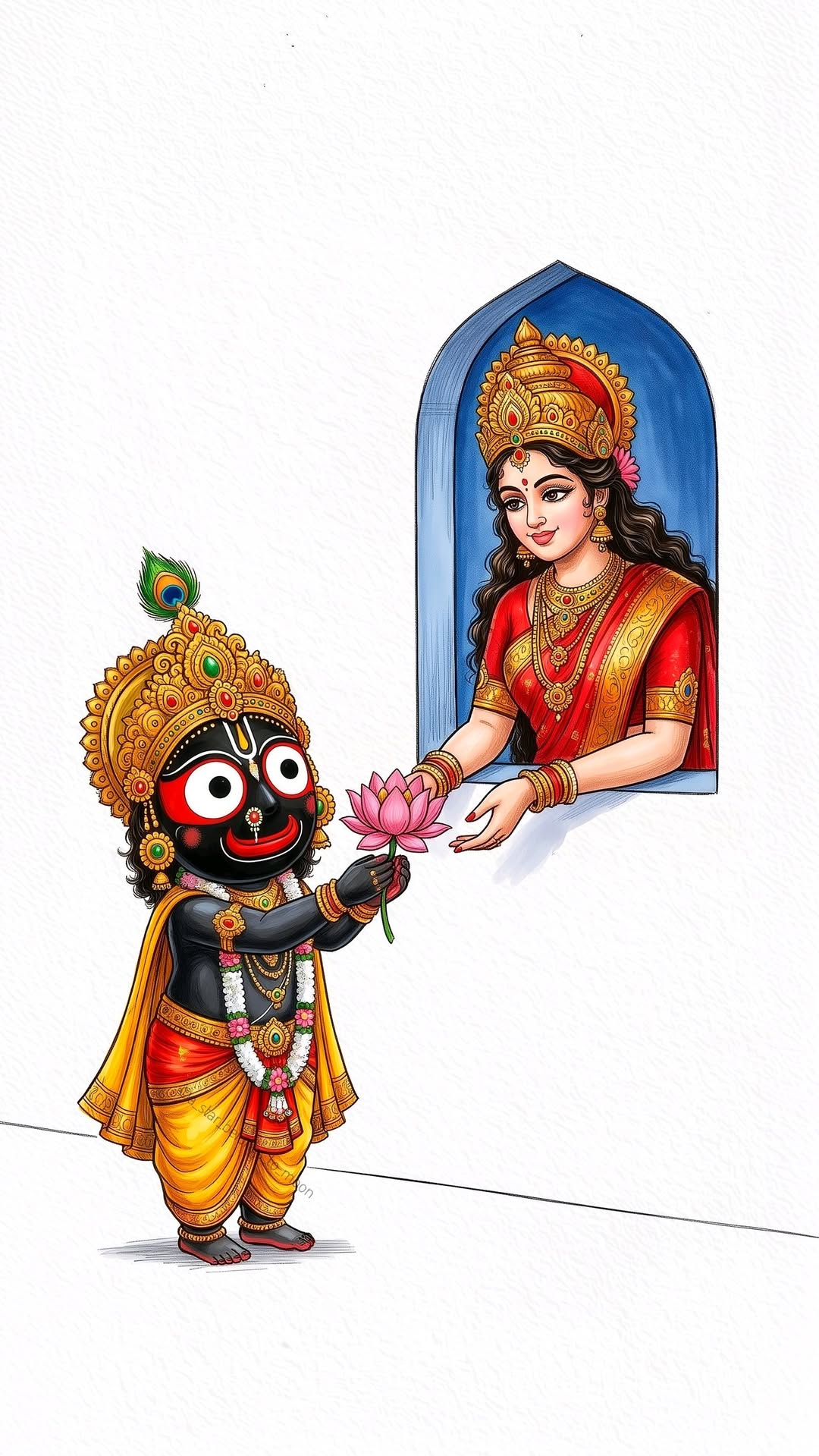 Jagannath Bhagwan Posters for Decoration | Lord Jagannath Poster | Jagannath Artwork #3