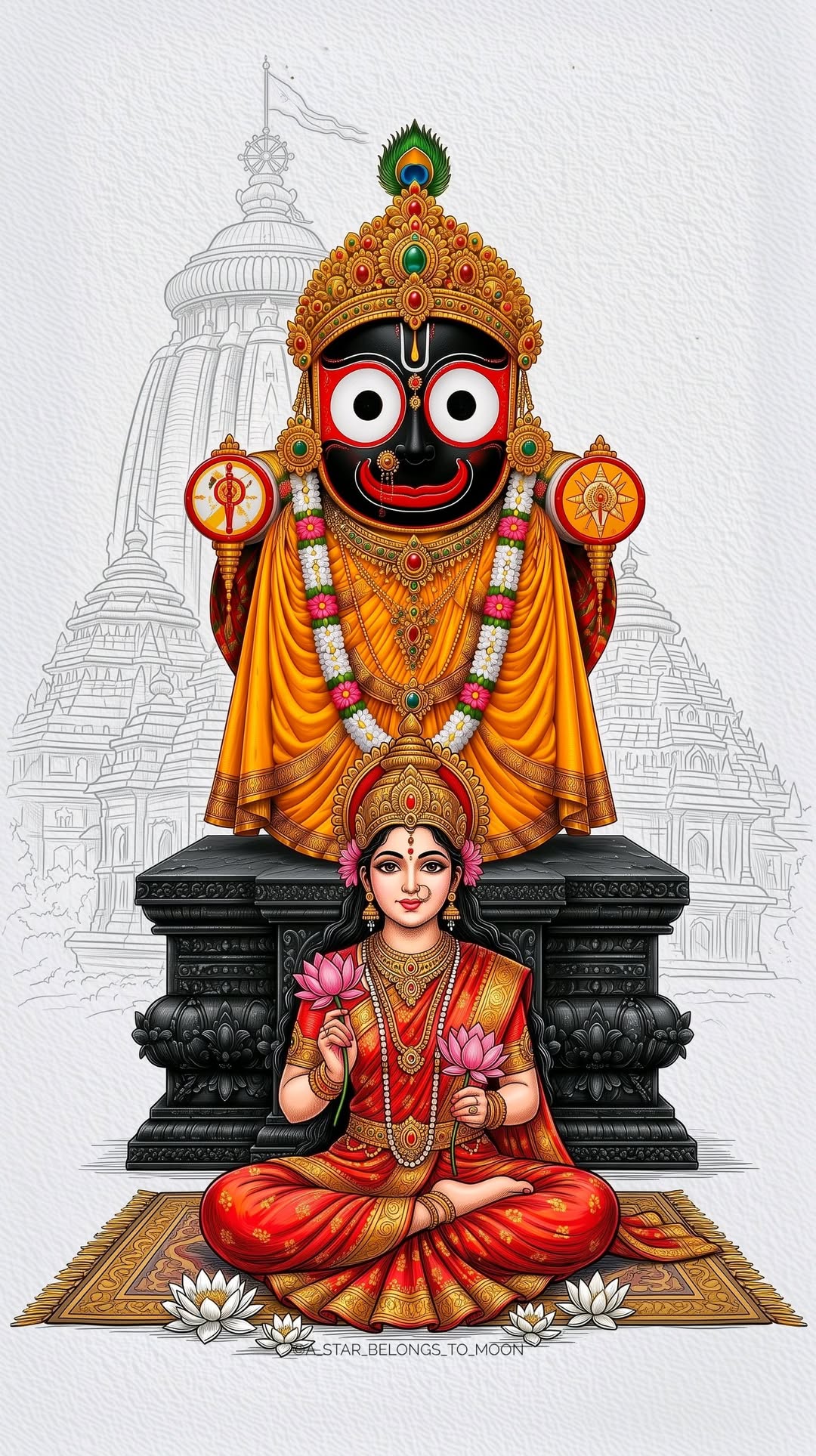Jagannath Bhagwan Posters for Decoration | Lord Jagannath Poster | Jagannath Artwork #7